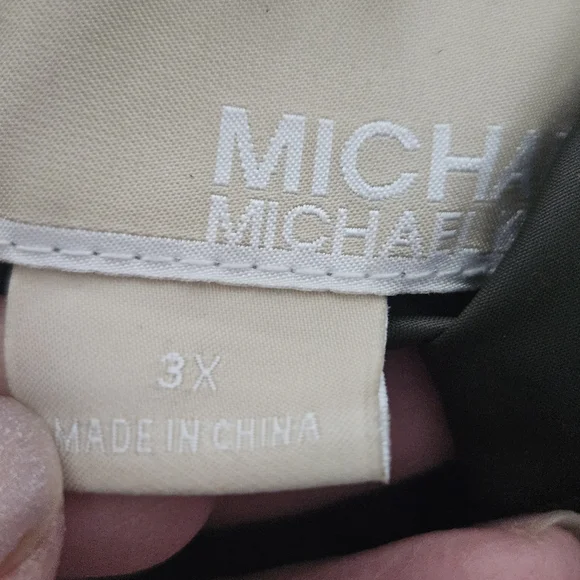 Michael Kors Olive Puffer Jacket with Faux Fur Hood Sz 3X - Picture 6 of 7